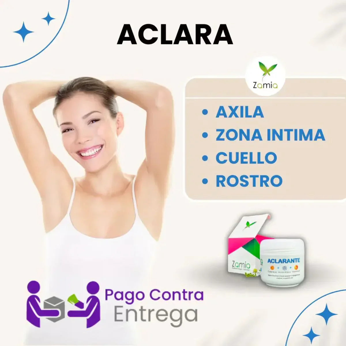 Crema Aclarante Zamia™ - Elimina manchas y mejora tu piel