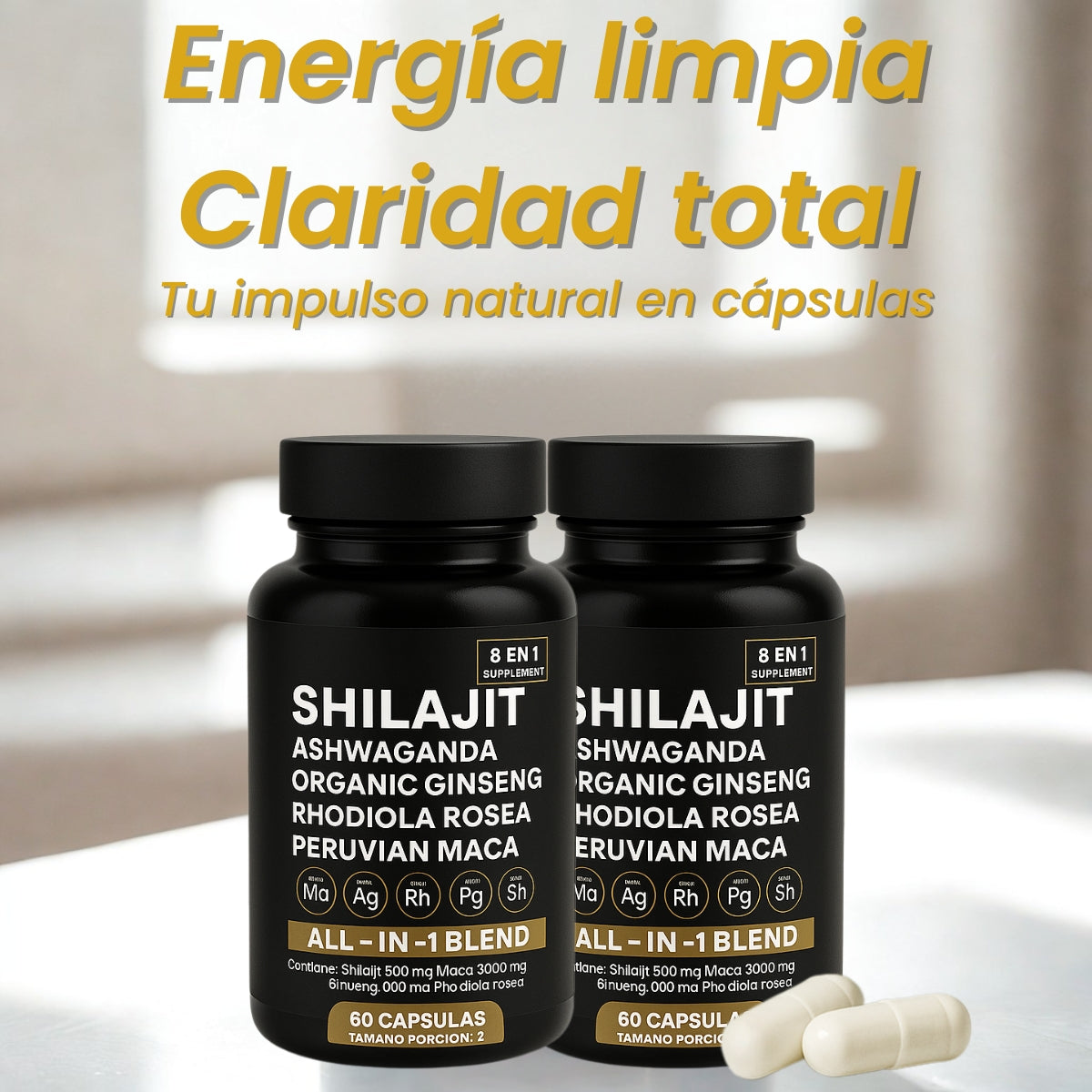 Shilajit Ashwagandha - Recarga tu vida con energía pura
