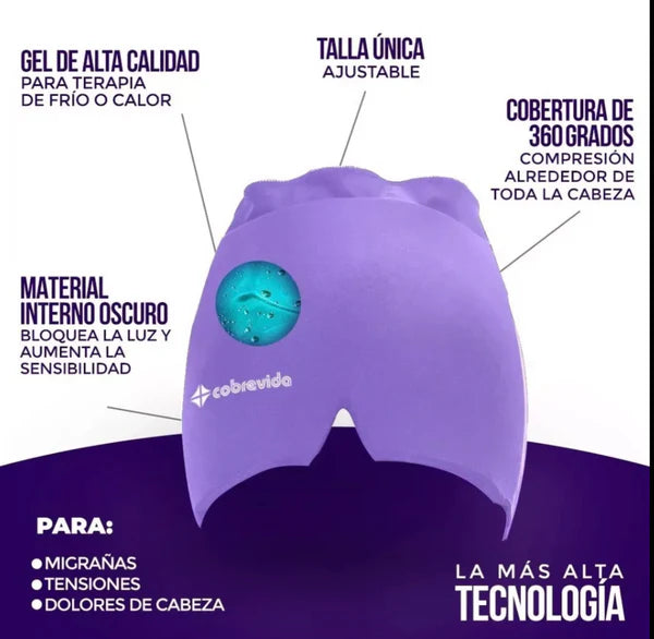 CoolRelax - Gorro de Gel Anti migraña
