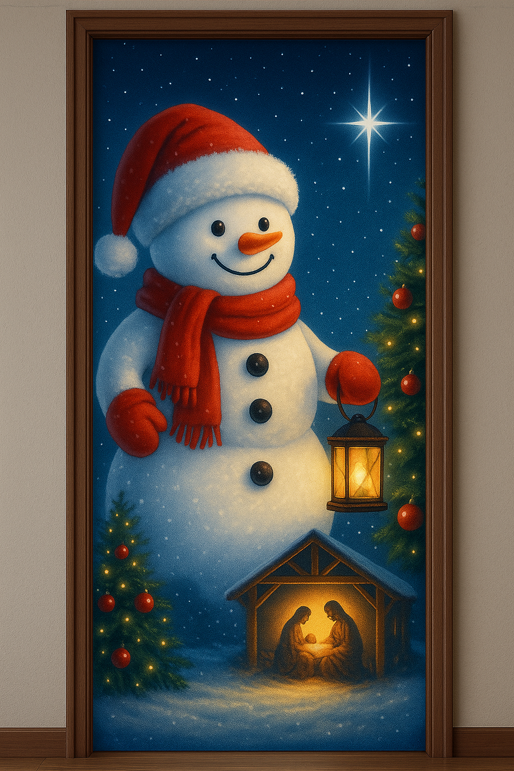 Funda Decorativa Navideña para Puerta