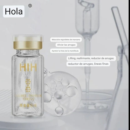 HIH – Hilo de colágeno y proteína dorada facial